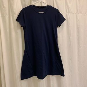 Zara navy flare dress